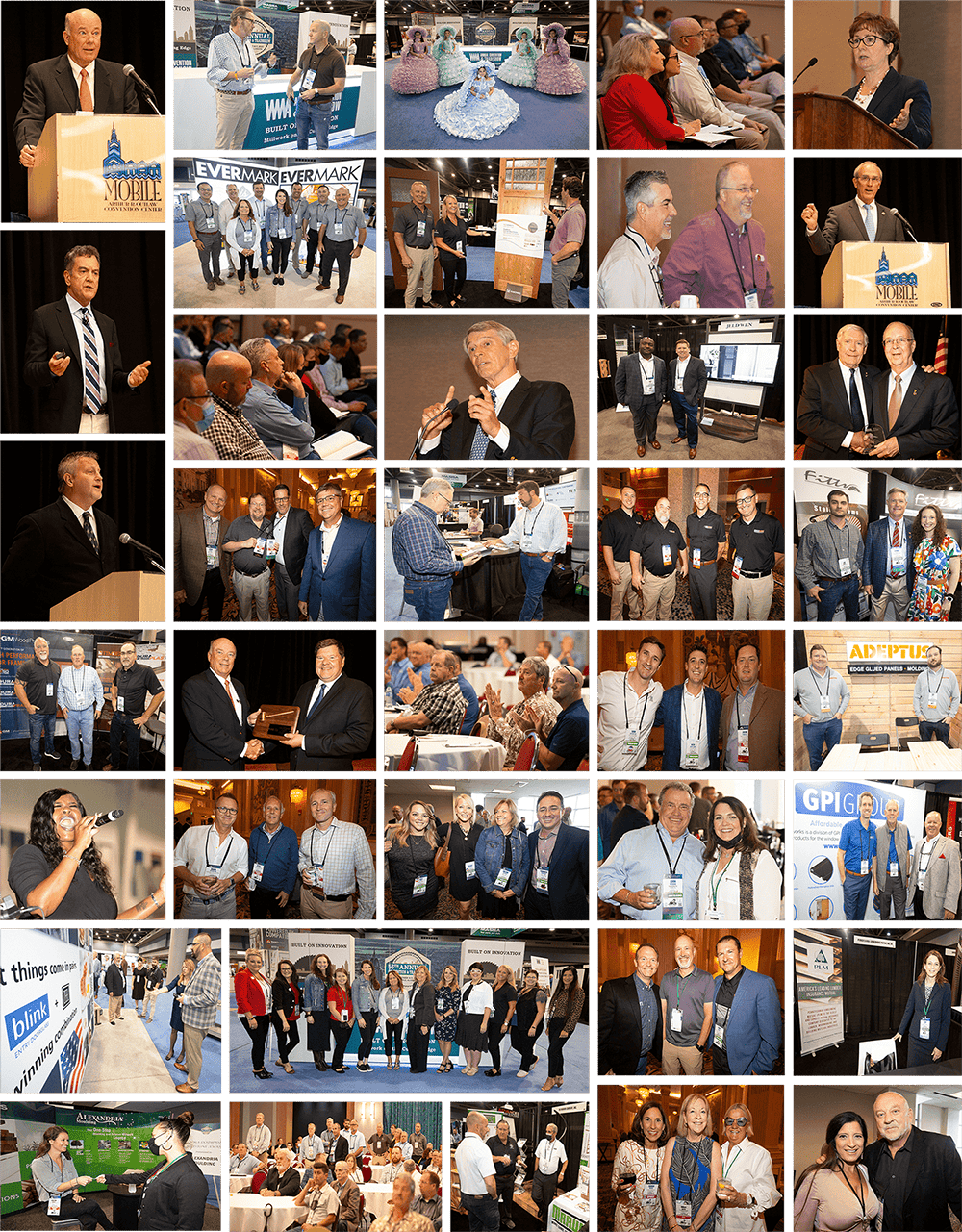 Collage of activities at the 2021 WMA Annual Convention